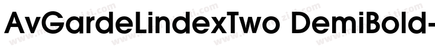AvGardeLindexTwo DemiBold字体转换